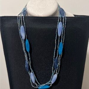 Blue Beaded Necklace